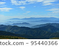 Autumn high sky and mountain surface starting to change color (Zao) 95440366