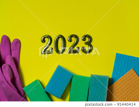 2023 on yellow background 2023 on yellow background 95440414