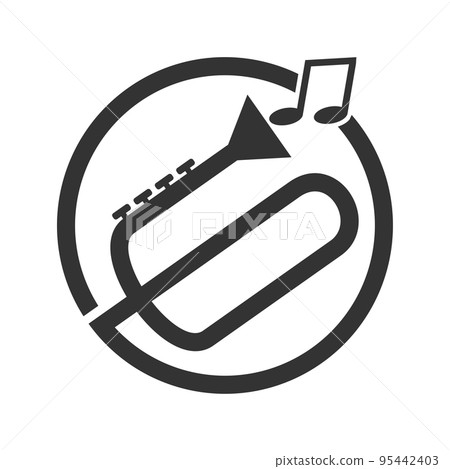 Music abstract logo Icon Illustration Brand Identity Music abstract logo Icon Illustration Brand Identity 95442403