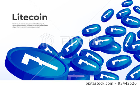 Litecoin (LTC) cryptocurrency concept banner background. Litecoin (LTC) cryptocurrency concept banner background. 95442526