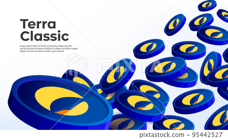Terra Classic (LUNC) cryptocurrency concept banner background. Terra Classic (LUNC) cryptocurrency concept banner background. 95442527
