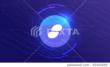 Status (SNT) coin cryptocurrency concept banner background. Status (SNT) coin cryptocurrency concept banner background. 95442649