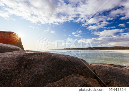 Binalong Bay Beach in Tasmania Australia 95443834
