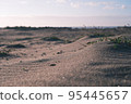 sandy beach at sunset 95445657