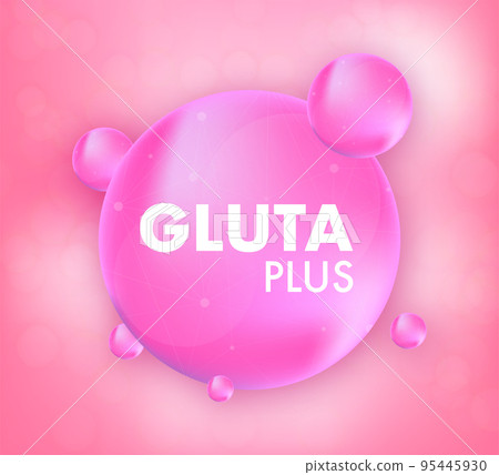 Glutathione chemical formula. Reduced glutathione, GSH. Vitamin solution complex. Vector stock illustration. Glutathione chemical formula. Reduced glutathione, GSH. Vitamin solution complex. Vector stock illustration. 95445930