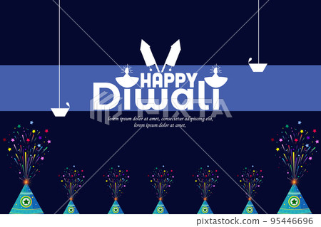 Website header or banner design background for Diwali Festival celebration with Diwali flower pot. Website header or banner design background for Diwali Festival celebration with Diwali flower pot. 95446696