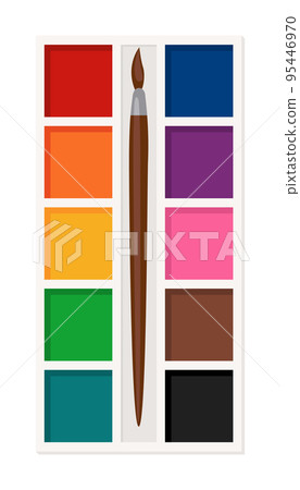 Paint brushes stock photo. Image of artist, decor, creative