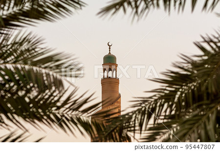 The Islamic Center Mosque on the Doha Skyline, Qatar 95447807