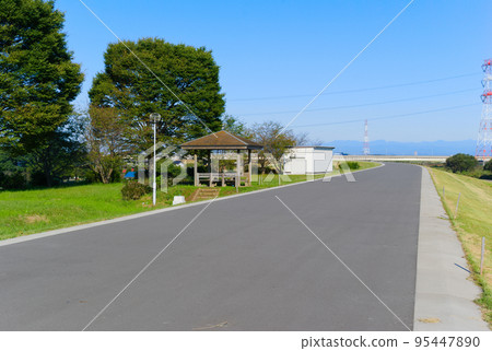 Scenery of the Tonegawa cycling road October 2022 Scenery of the Tonegawa cycling road October 2022 95447890
