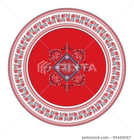 Ukrainian embroidery design element 16 Ukrainian embroidery design element 16 95448087
