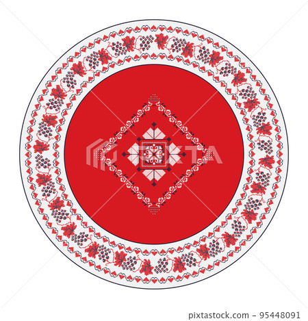 Ukrainian embroidery design element 19 Ukrainian embroidery design element 19 95448091
