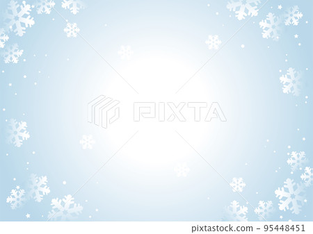 雪花背景（淺藍色） 95448451