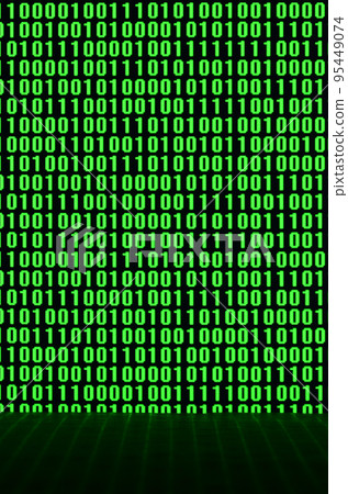 An image of a binary code made up of a set of green digits on a black background An image of a binary code made up of a set of green digits on a black background 95449074