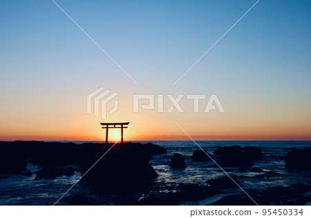 茨城縣大洗海岸的日出 95450334