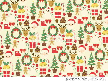 Christmas hand drawn style illustration background icon 95451299