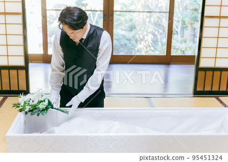 Funeral staff (male, narrator) Funeral staff (male, narrator) 95451324