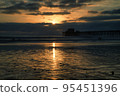 Toward sunset evening at Oceanside beach in California Toward sunset evening at Oceanside beach in California 95451396