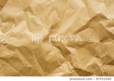 Brown crumpled paper recycled kraft sheet texture background Brown crumpled paper recycled kraft sheet texture background 95452080