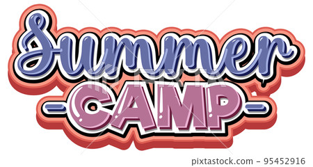 Font design for word summer camp 95452916
