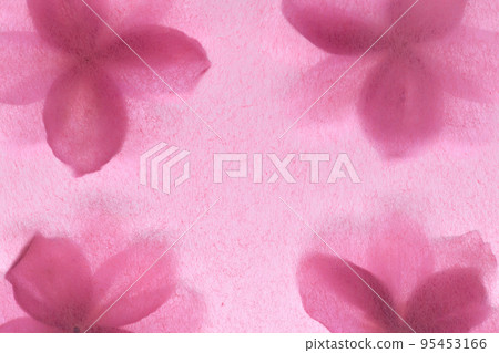 Background material of Japanese paper and petals Background material of Japanese paper and petals 95453166