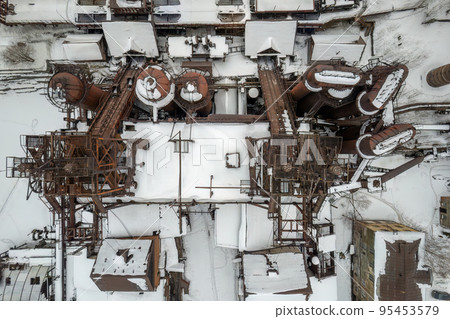 Demidov's old plant in Nizhny Tagil, Russia. Aerial view 95453579