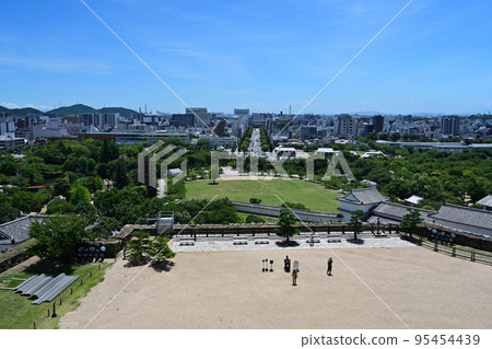 National Treasure Himeji Castle View from the small keep, coalition keep 95454439