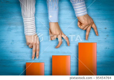 Business growing concept . Mixed media 95454764