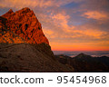 在 Abendroth 染色的 Yarigatake 山 在 Abendroth 染色的 Yarigatake 山 95454968