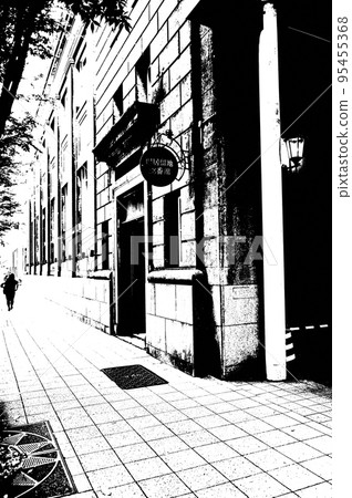 Former foreign settlement 38th building black and white photo 95455368