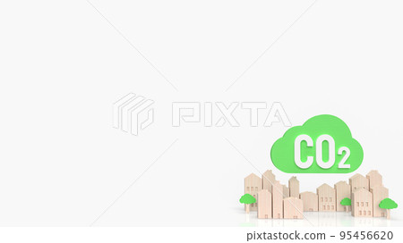 The green cloud  co2 and wood city for carbon footprint or eco concept 3d rendering The green cloud  co2 and wood city for carbon footprint or eco concept 3d rendering 95456620