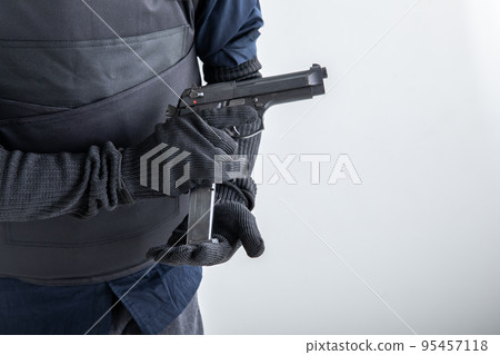 A man with a gun Bulletproof 95457118