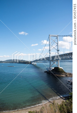 Naruto Straits Great Naruto Bridge in Autumn 95457455