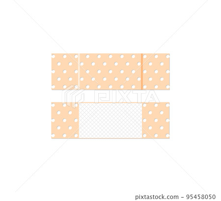 Medical plaster. First aid band plaster strip medical patch. Wound cross plastering band and porous bandage plasterers Medical plaster. First aid band plaster strip medical patch. Wound cross plastering band and porous bandage plasterers 95458050