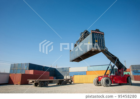 A kalmar container handler in a working process 95458280