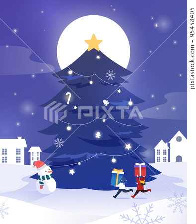 Cozy Christmas Background Illustration 07 Cozy Christmas Background Illustration 07 95458405