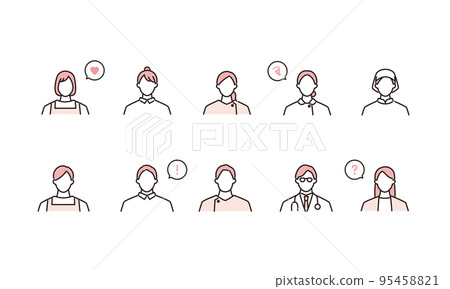 護理、醫務人員圖標集 護理、醫務人員圖標集 95458821