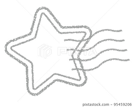 Crayon material star postmark/stamp decoration Crayon material star postmark/stamp decoration 95459206