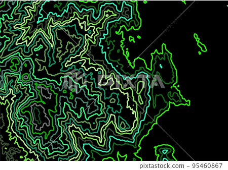 green topo texture contour line 95460867