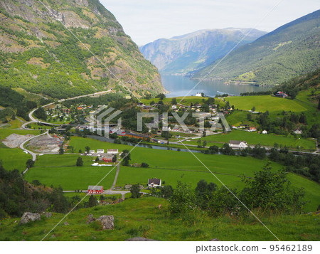 Beautiful scenery of Flåm, Norway Beautiful scenery of Flåm, Norway 95462189
