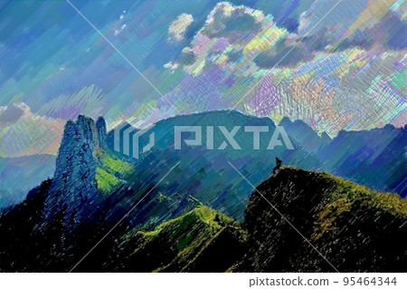 Swiss landscape 95464344