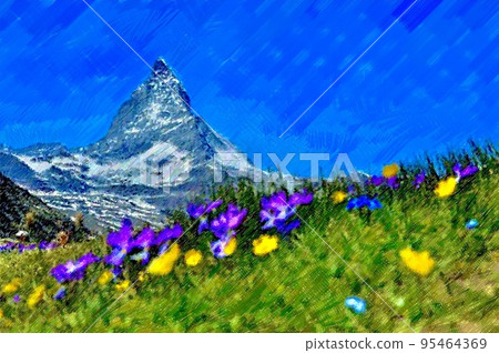 Swiss landscape 95464369