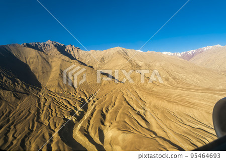 Aerial view of the Karakorum mountains in Ladakh / Ladakh, India 95464693