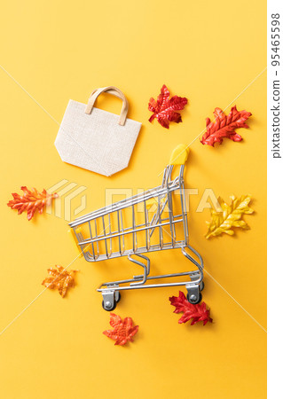 autumn shopping cart sale background Autumn shopping ショッピング autumn shopping cart sale background Autumn shopping ショッピング 95465598