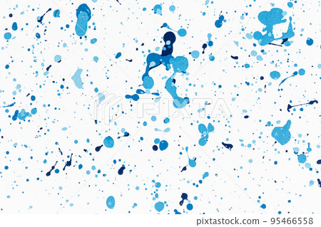 Blue paint drops texture background blue color 95466558
