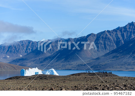Beautiful landscape with iceberg in Greenland at summer time. Sunny weather. 95467182