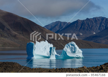 Beautiful landscape with iceberg in Greenland at summer time. Sunny weather. 95467188