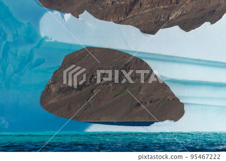 Beautiful landscape with iceberg in Greenland at summer time. Sunny weather. Beautiful landscape with iceberg in Greenland at summer time. Sunny weather. 95467222