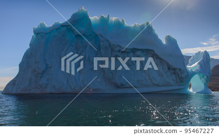 Beautiful landscape with iceberg in Greenland at summer time. Sunny weather. 95467227