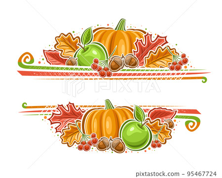 Vector border for Thanksgiving Day Vector border for Thanksgiving Day 95467724