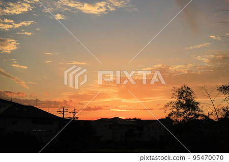 landscape after sunset landscape after sunset 95470070